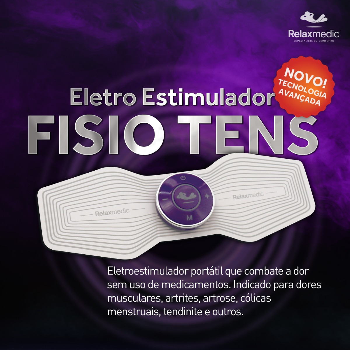 Massageador TENS ANVISA Eletrochoque Fisioterapia Relaxmedic